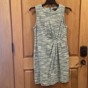 Banana Republic Textured Black and White Mini Dress